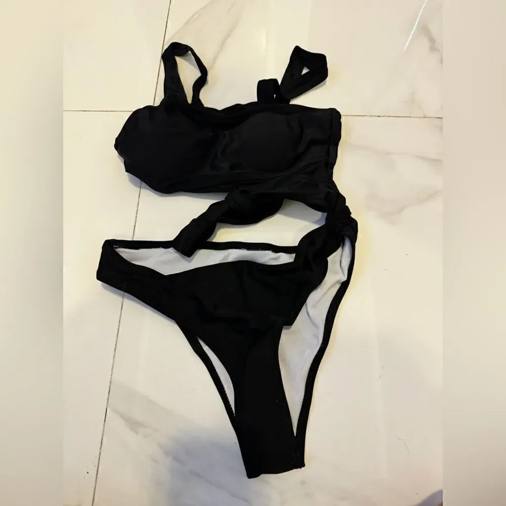Black one piece swimsuit #3